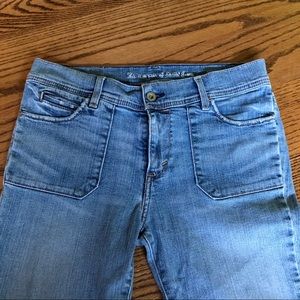 Levi’s Hi Rise Flare green tab organic denim